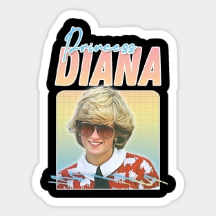 Princess Diana - - - Retro 80s Vibes Sticker